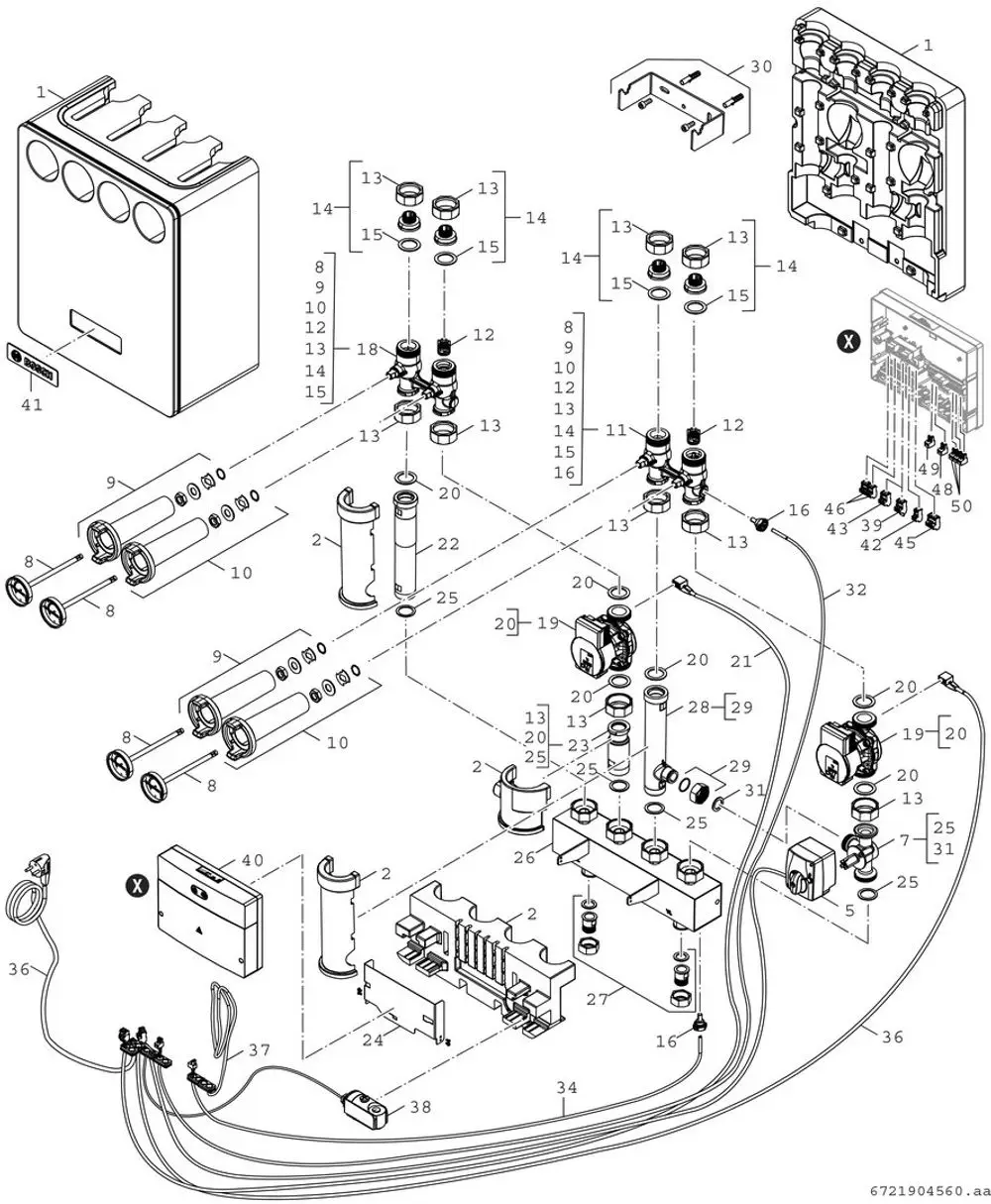 BOSCH-Installationszub-HSM2-U20-7-MM200-Schnellmontageset-fuer-2-Heizkreise-MM200-8732950245 gallery number 2